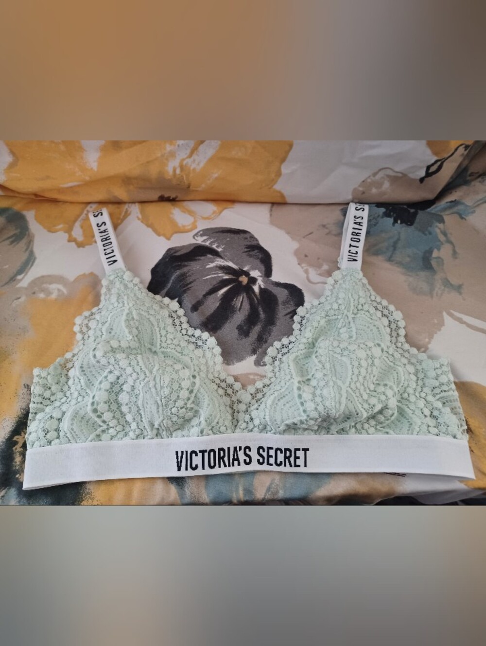 Victoria's Secret Light Mint Lace Bralette
